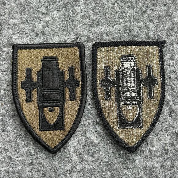 Field Artillery School OCP Class A Scorpion W2 Green Patch Pair - Lot Of (2) - Picture 1 of 5